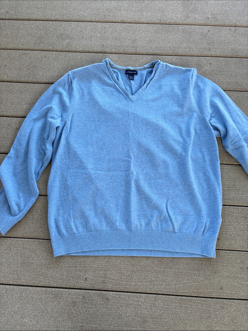Van Heusen Sky Blue V-Neck Men's Sweater